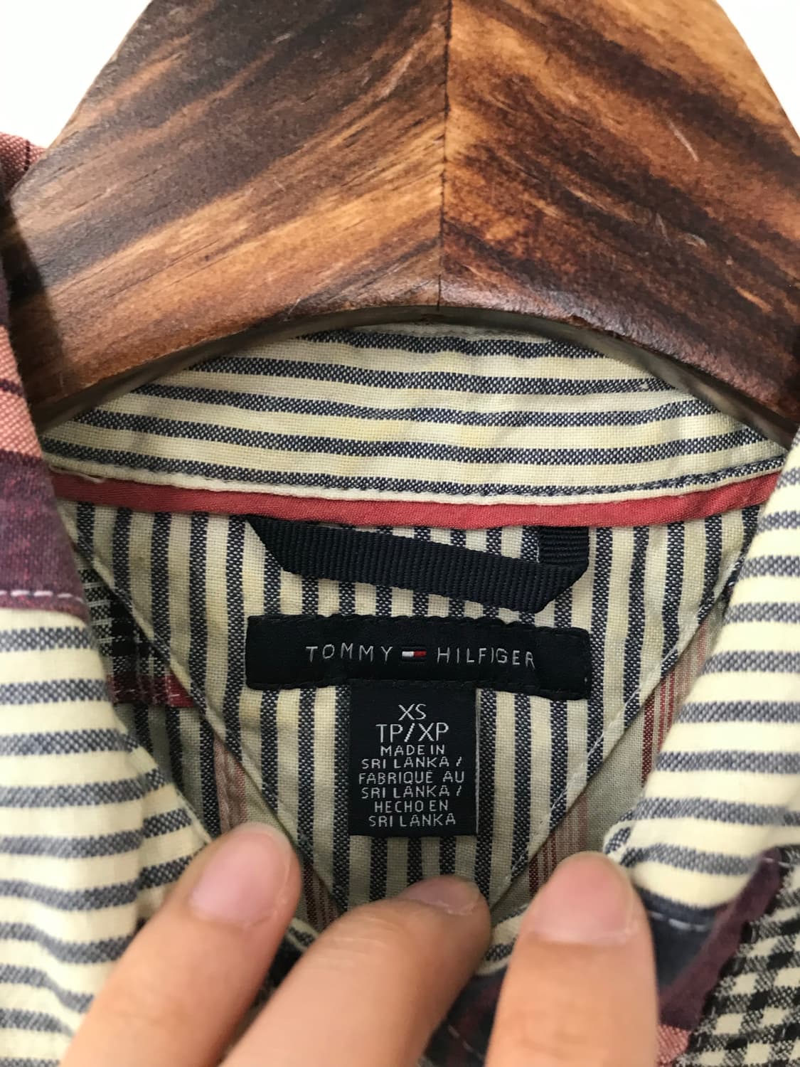 타미힐피거 마드리스 패치워크 캡소매 하프셔츠 상품이미지5