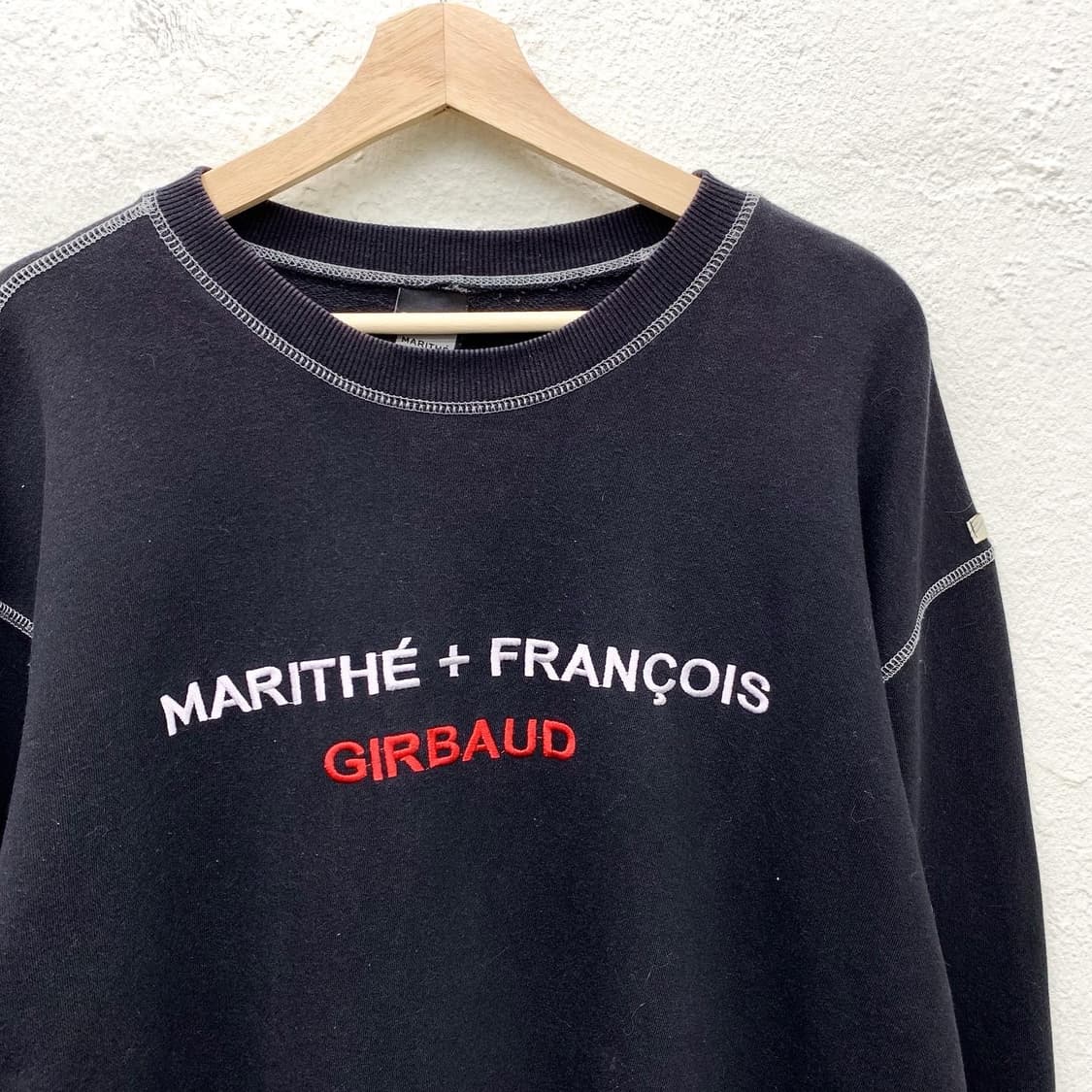 마리떼 프랑소와 저버 블랙 로고 스티치 스웻셔츠  상품이미지5