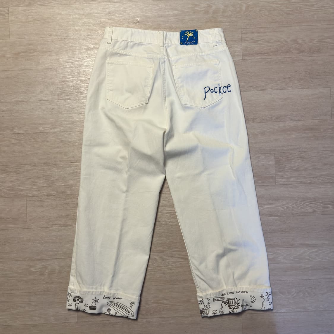 썬번(sunburn) x 헤르시(hernc) 화이트 데님 상품이미지2