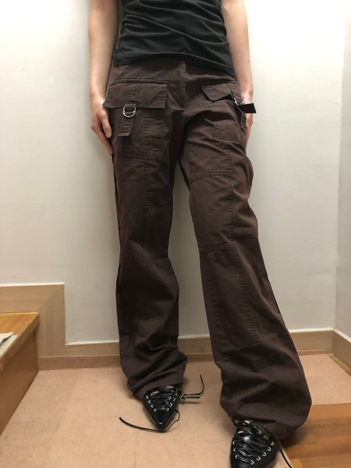 빈티지 브라운 카고 팬츠 상품이미지5