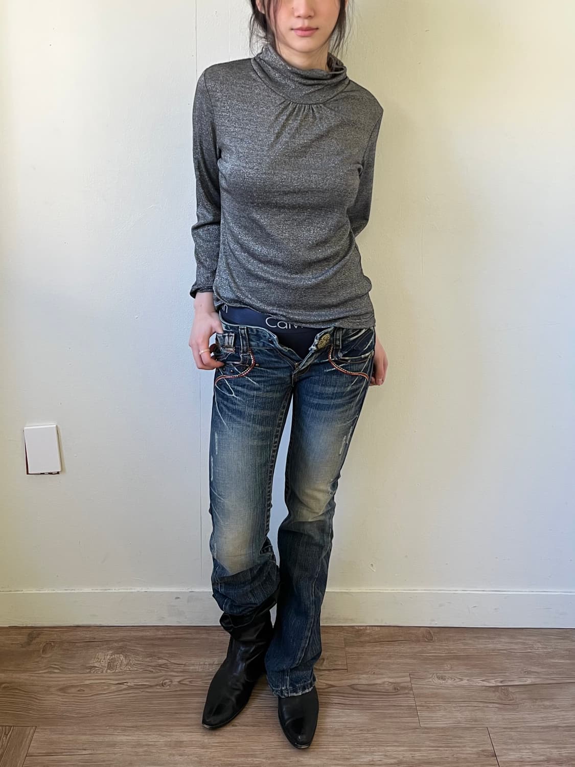 Nini Lack 스트라이프 터틀넥 상품이미지5