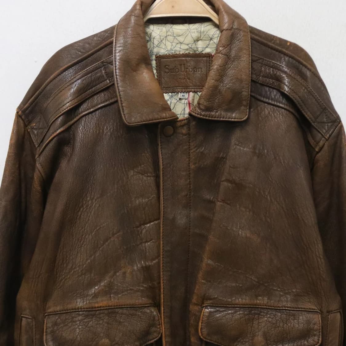 90'S SUB URBAN A-2 플라이트 양가죽 자켓 60236 상품이미지3