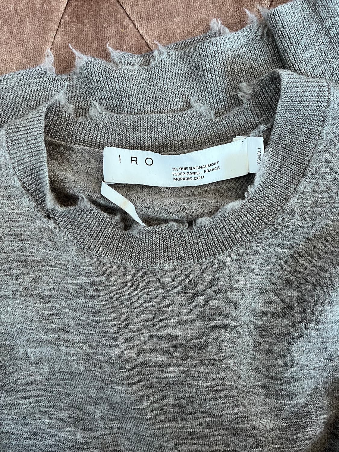 IRO 여성 그레이크루넥울니트 XS사이즈 상품이미지6