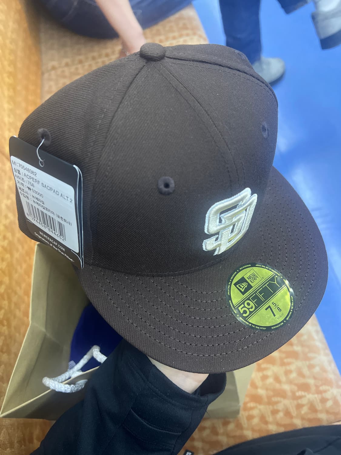 (택 제거X, 새상품) 뉴에라 MLB 샌디에이고 파드리스 어센틱 캡 브라 상품이미지2