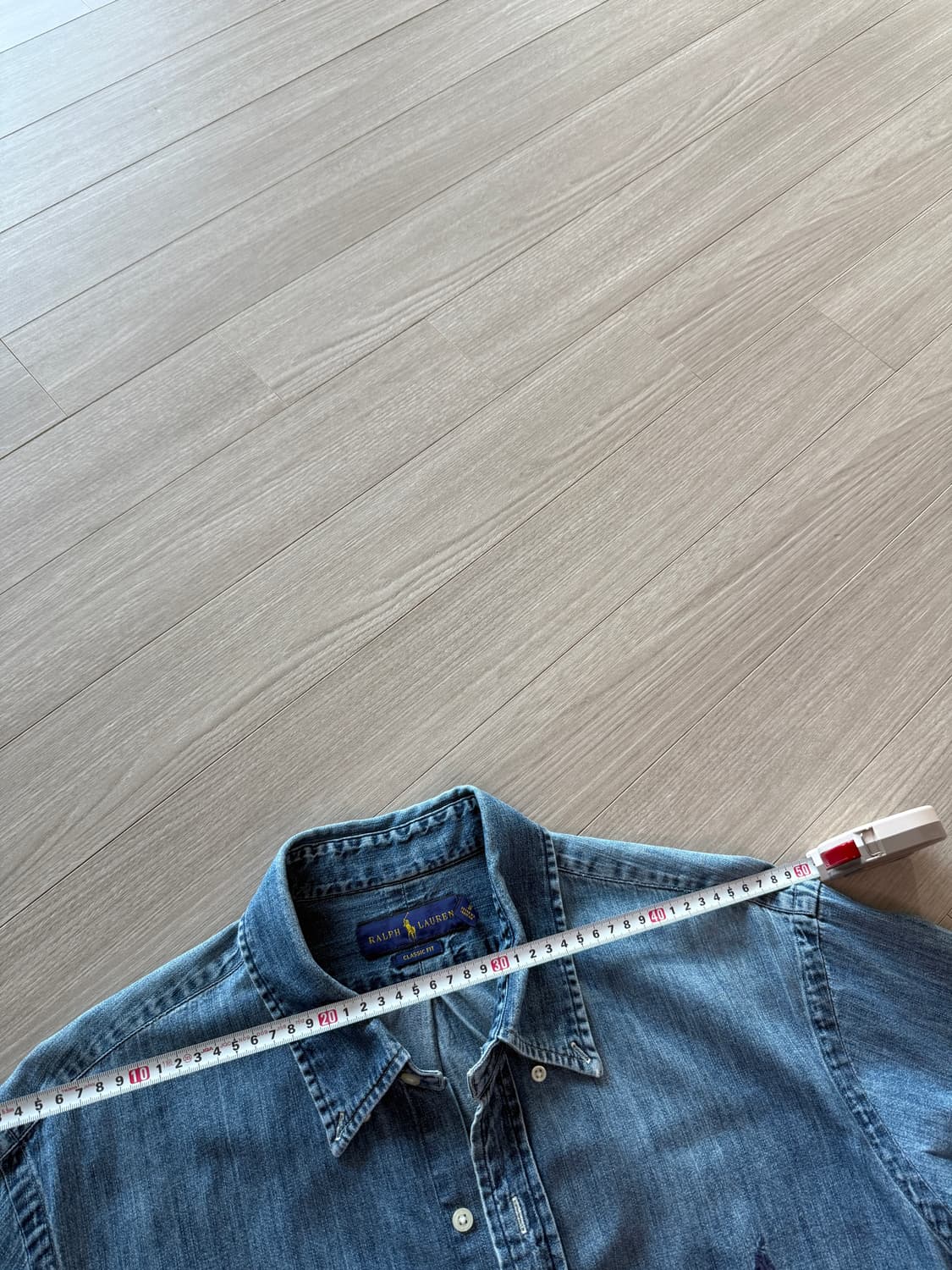 polo 폴로 샴브레이 데님 셔츠 xl 상품이미지5