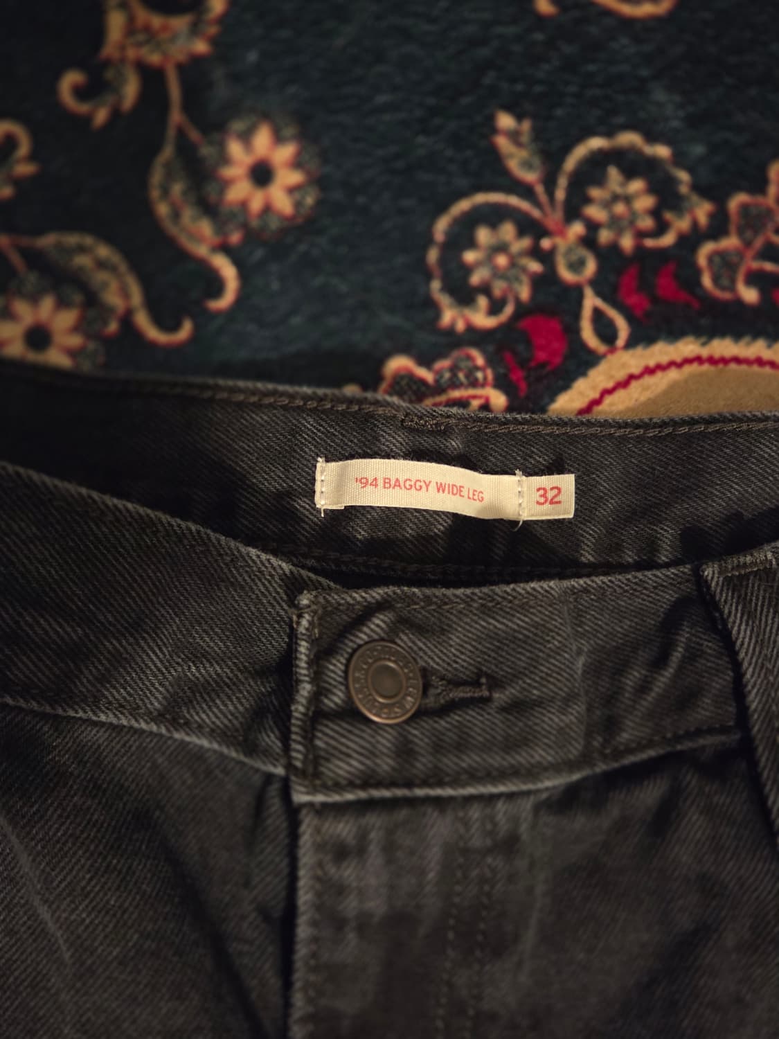 [트렌디] 리바이스 '94 배기 와이드 레그 데님 팬츠 (블랙/32사이즈 상품이미지4