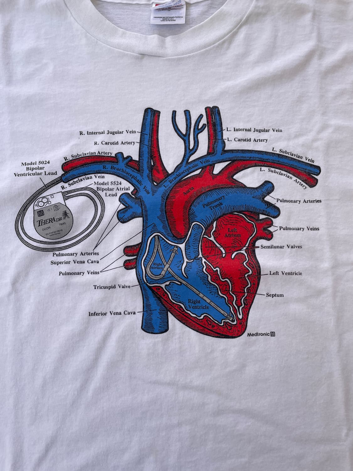 90s Anatomy single stitch T-shirt 상품이미지4