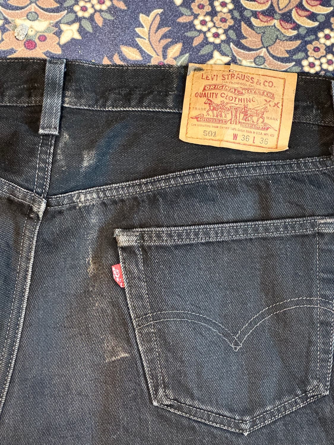 90s US made 501 블랙진  상품이미지8