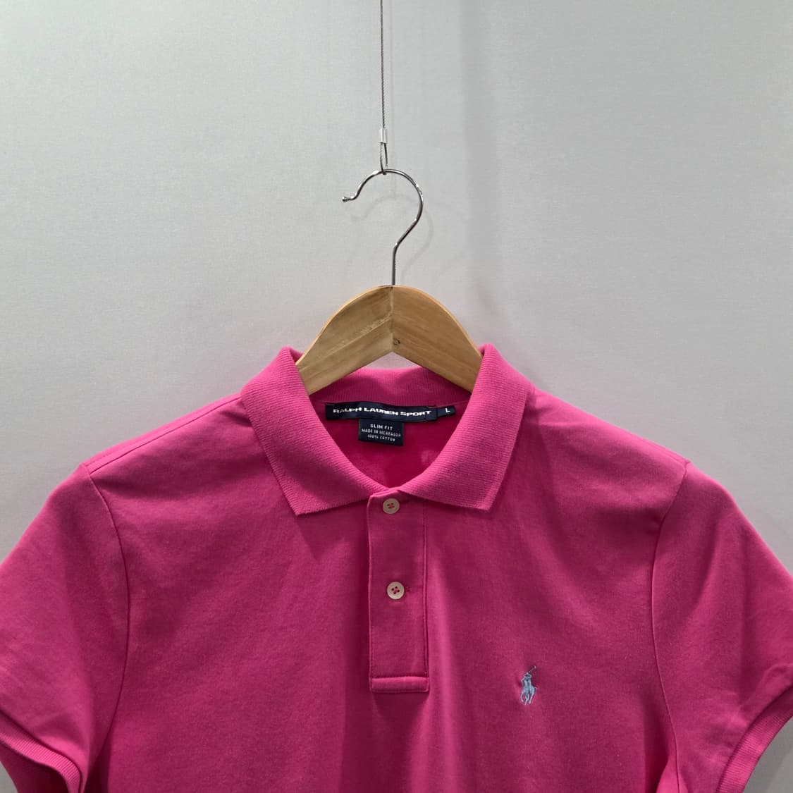 폴로랄프로렌 스포츠 우먼 코튼 카라 반팔티 L 상품이미지2