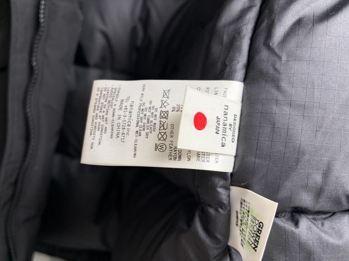 나나미카 블랙 색상 고어텍스 숏 다운 XL 사이즈 상품이미지4