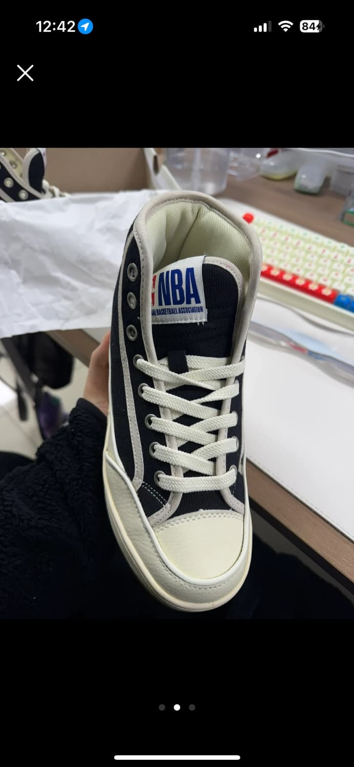 NBA 레이업 하이 오버솔 스니커즈 블랙 240 상품이미지2