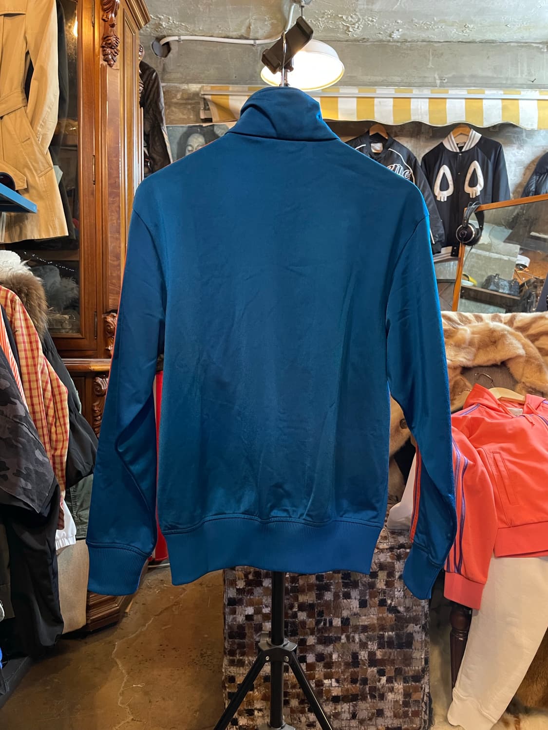 아디다스 오리지널스 파이어버드 트랙탑 저지 자켓 청록/주황 상품이미지7