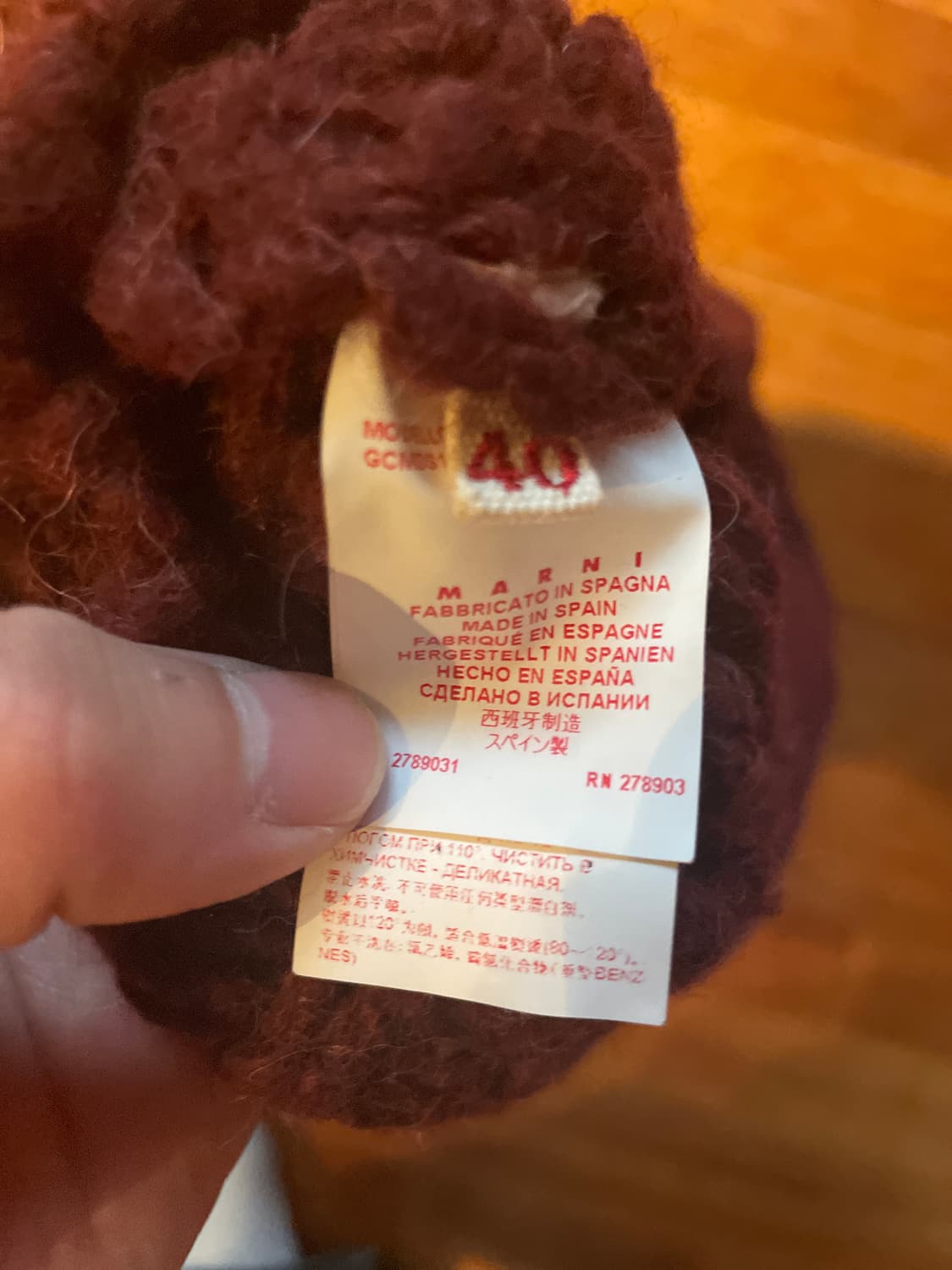 마르니 컬러 블록 청키 니트 스웨터 40 상품이미지3