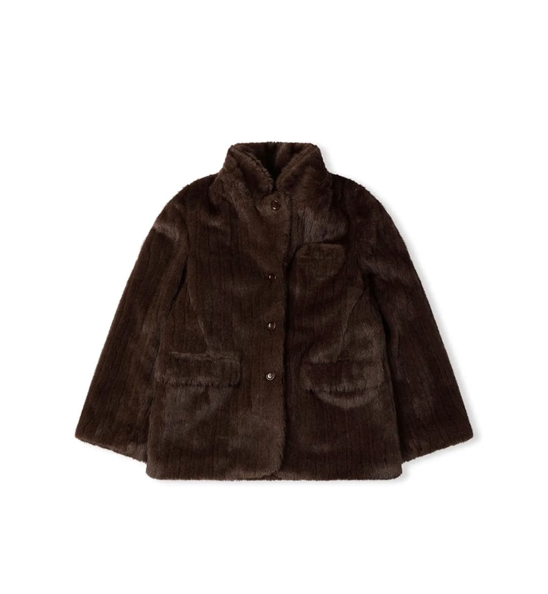 지나정 프리터 Fur Blazer Brown 상품이미지8