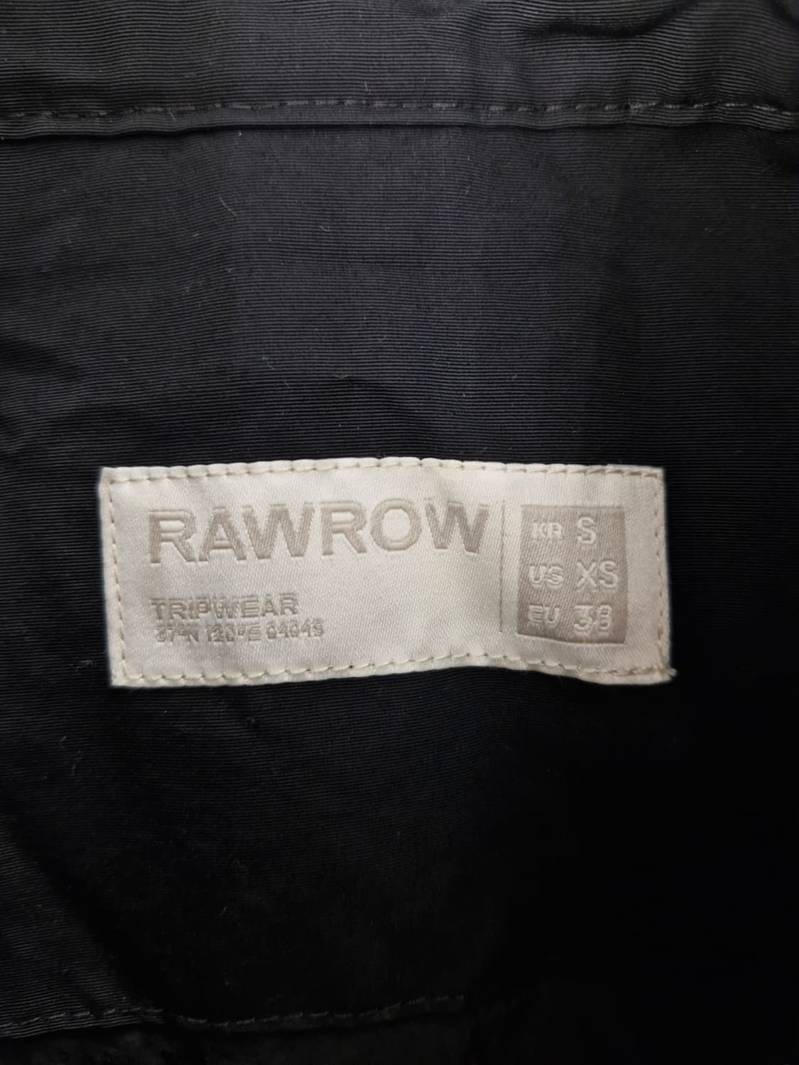 RAWROW 로우로우 트립 자켓 블랙(s) 상품이미지6