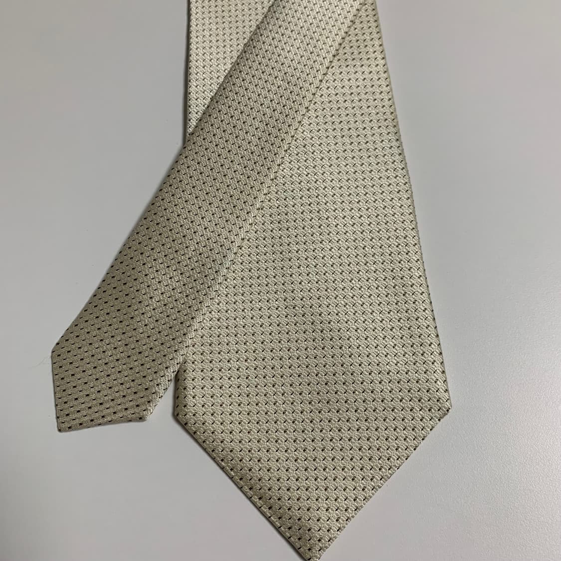 조르지오 알마니 명품넥타이 화이트컬러 100실크 A+등급 상품이미지4