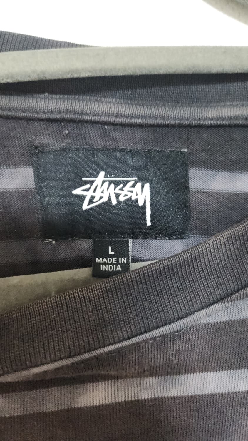 Stussy BLEACH STRIPE LS CREW 상품이미지4