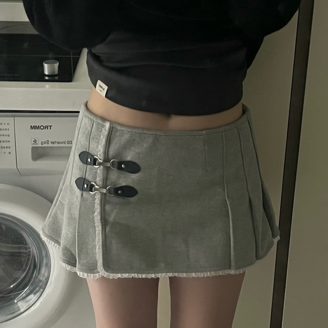 글로니 스커트 GLOWNY CIAO BUCKLE MINI SKIRT 상품이미지4