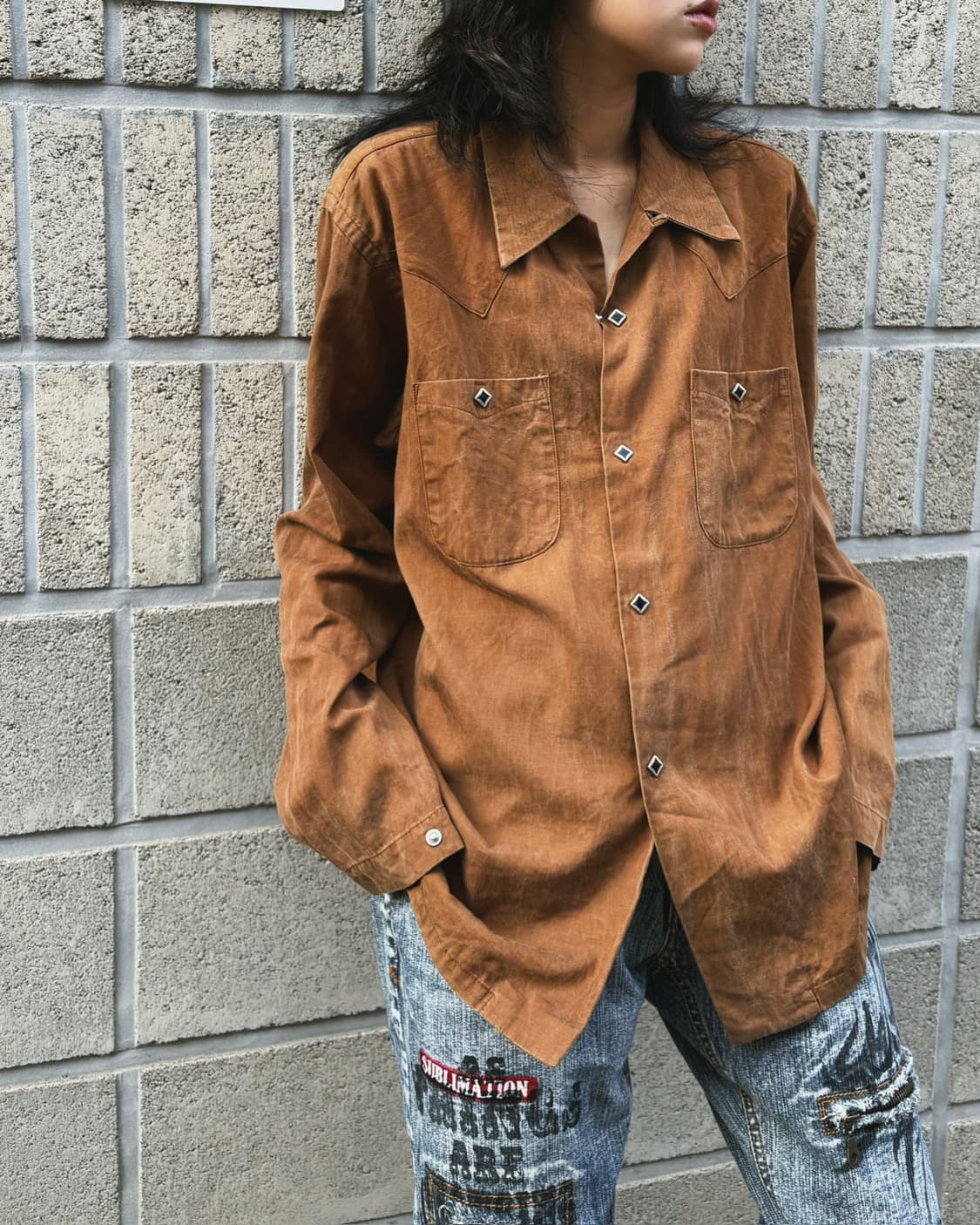 니들스 오버핏 웨스턴 셔츠 상품이미지1