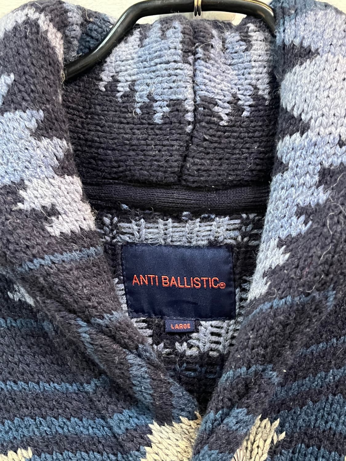 Anti Ballistic 나바호 패턴 숄 카라 니트 가디건 L 상품이미지2