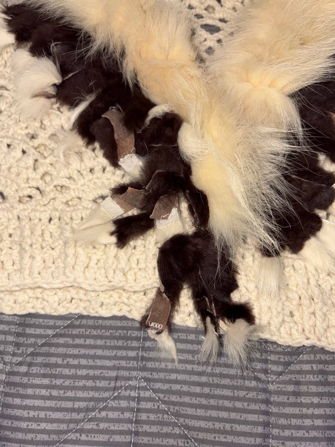 White fur knite cardigan 상품이미지7