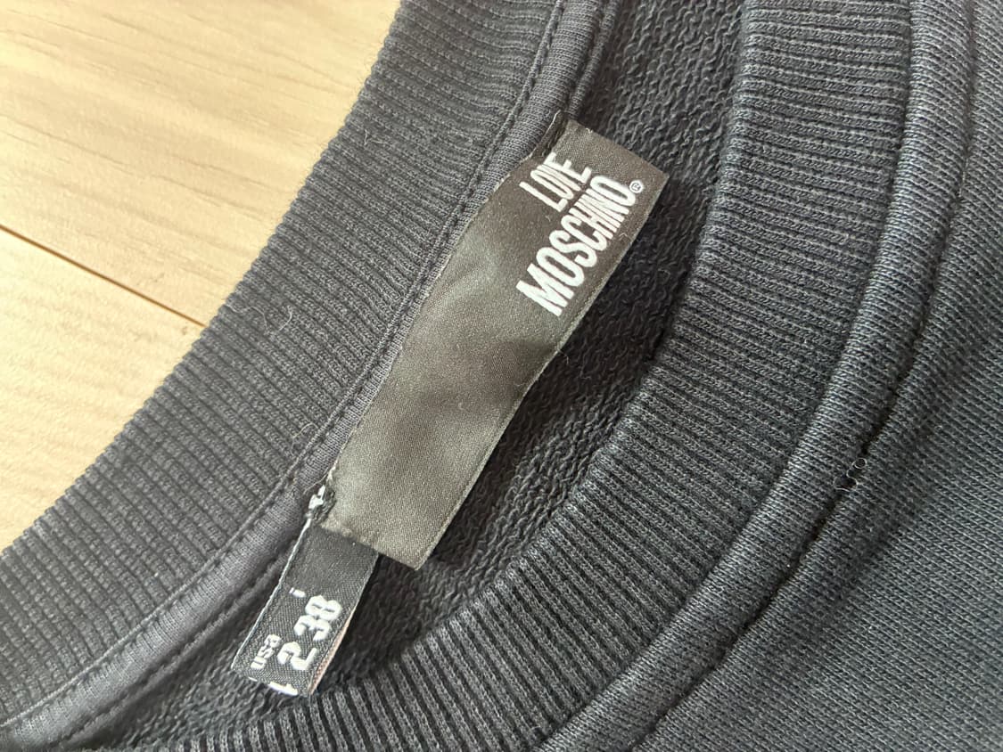 러브모스키노 블랙 긴소매 스웻셔츠 (긴팔 상의) 38 (S) 상품이미지3