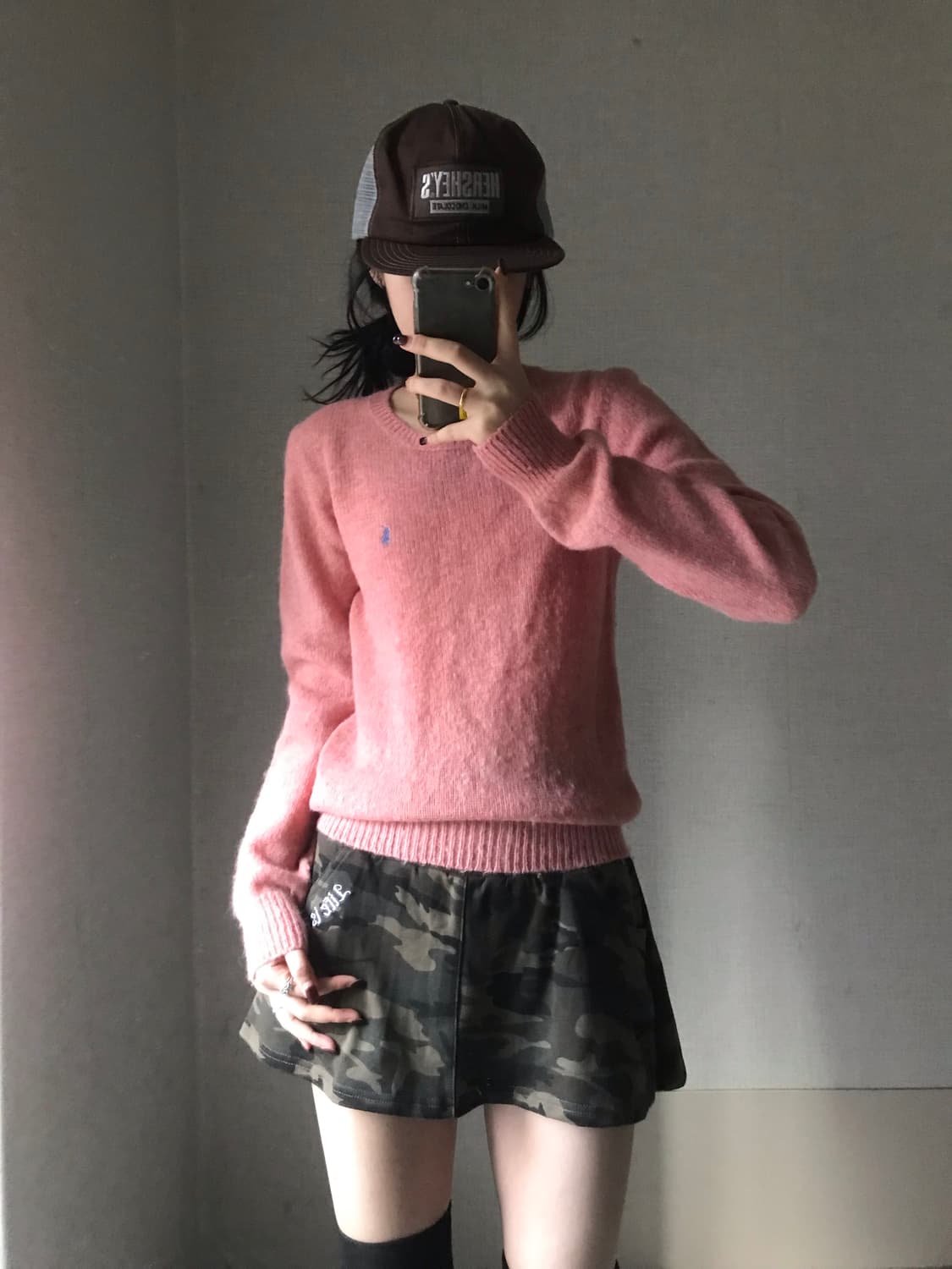 폴로 핑크 니트 상품이미지3