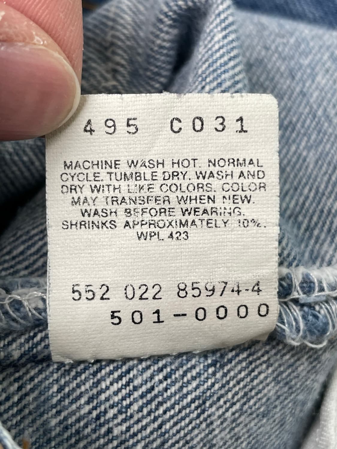 90s USA 빈티지 리바이스 501xx [W32W32] 상품이미지9