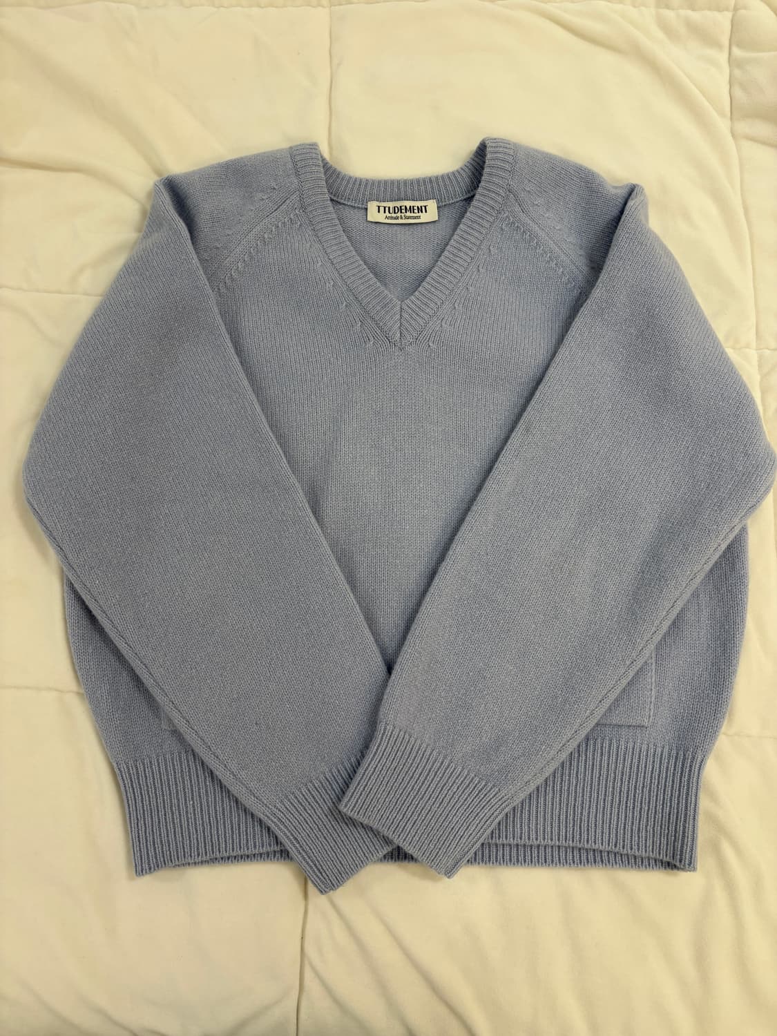 튜드먼트 울 브이넥 니트 상품이미지4