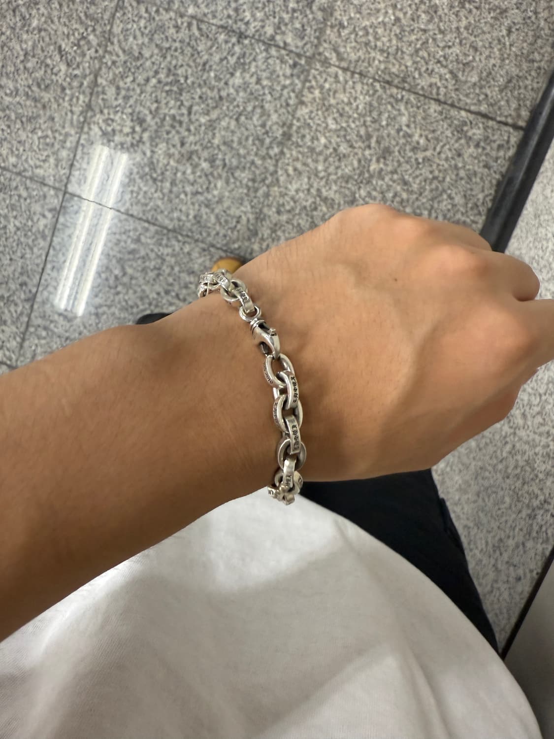 크롬하츠 페이퍼체인 라지 8 inch (1링크 제거, 총 길이 19cm) 상품이미지2