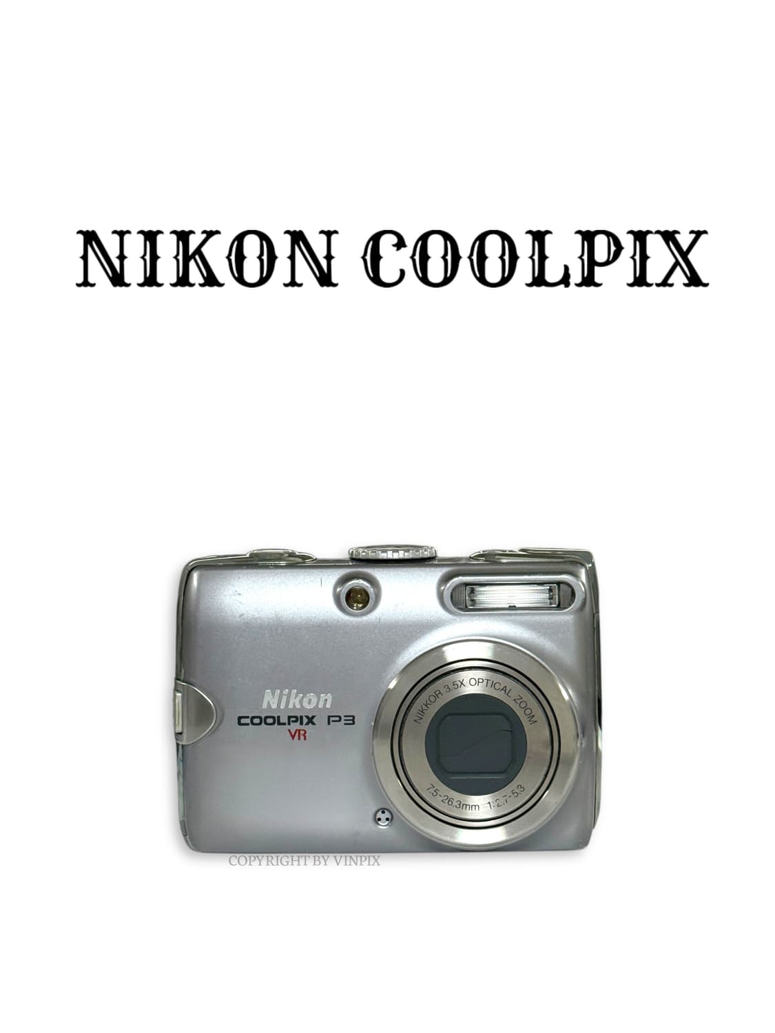 니콘 쿨픽스 P3(coolpix p3) 빈티지 디지털 카메라 디카 상품이미지1