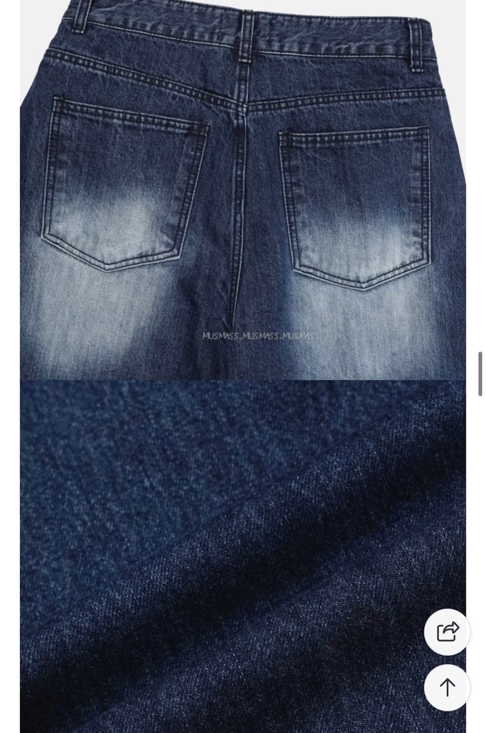 남자 thecross 커브 데님팬츠 와이드팬츠 (새상품) 상품이미지8