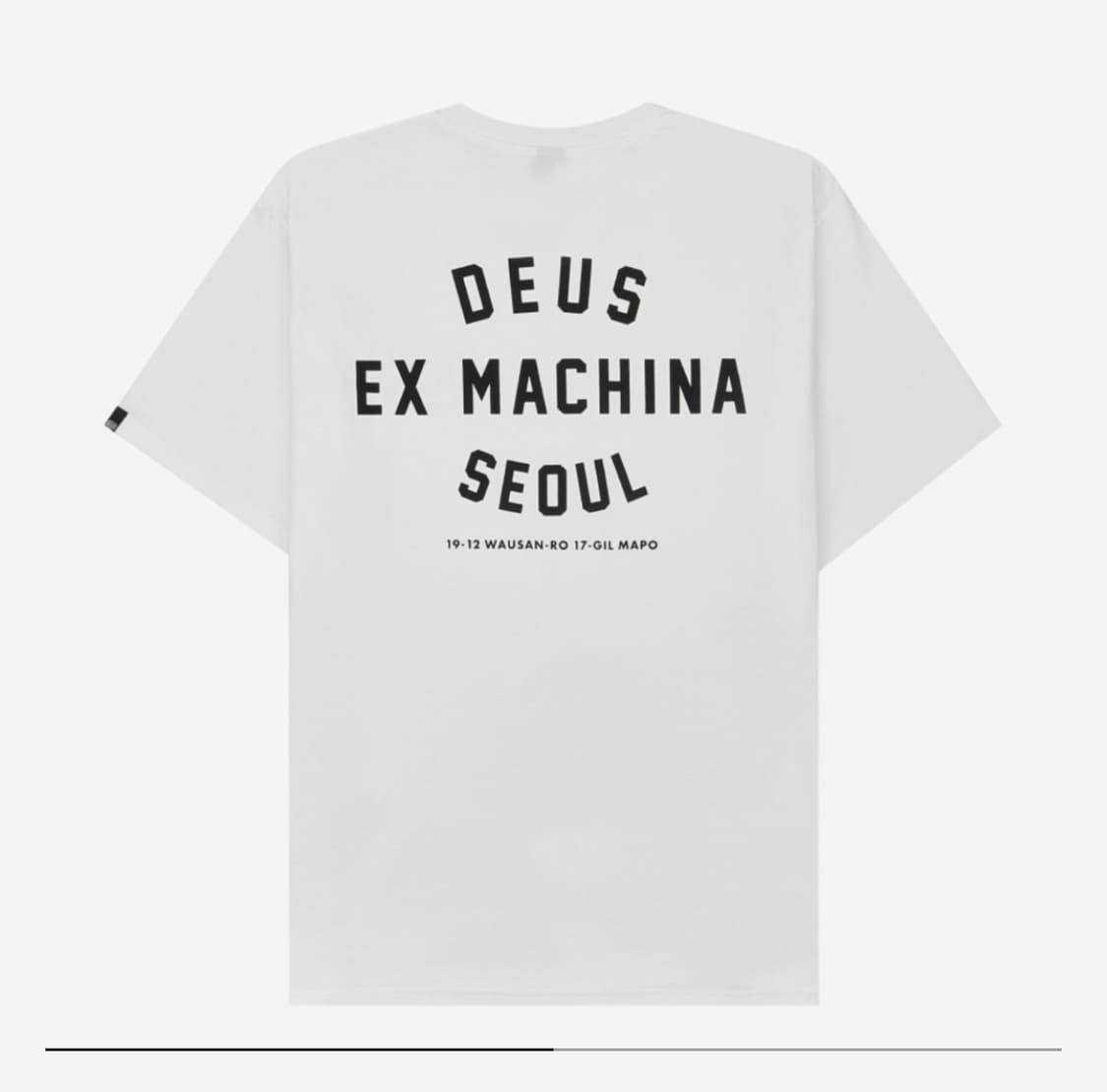 [M] 데우스 엑스 마키나 서울 컬리지 티셔츠 화이트 상품이미지1