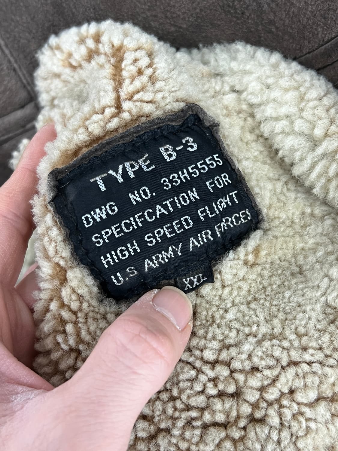 오리지널 Type B-3 양가죽 무스탕  상품이미지7