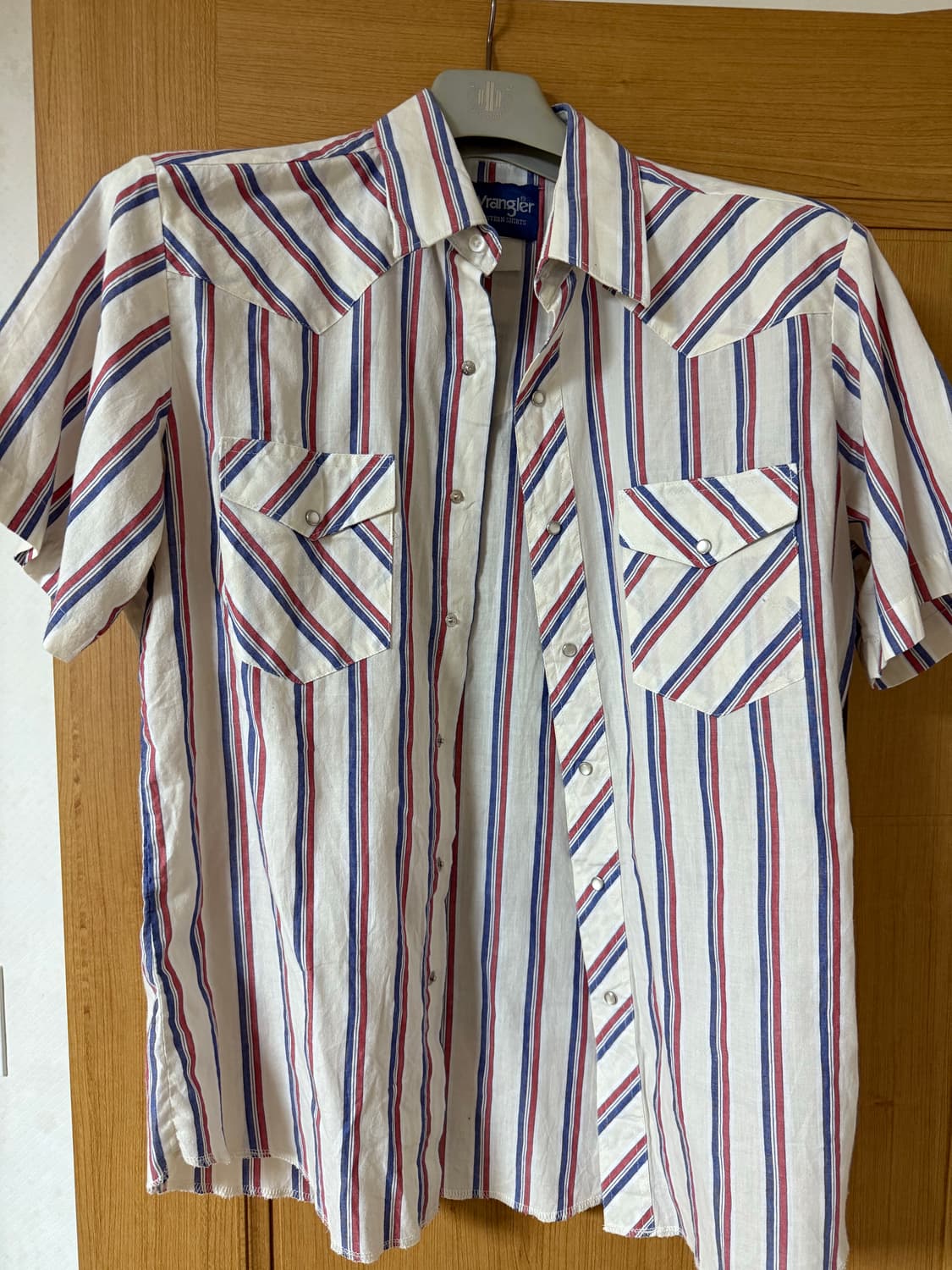 랭글러 스트라이프 하프셔츠 s05945 상품이미지1