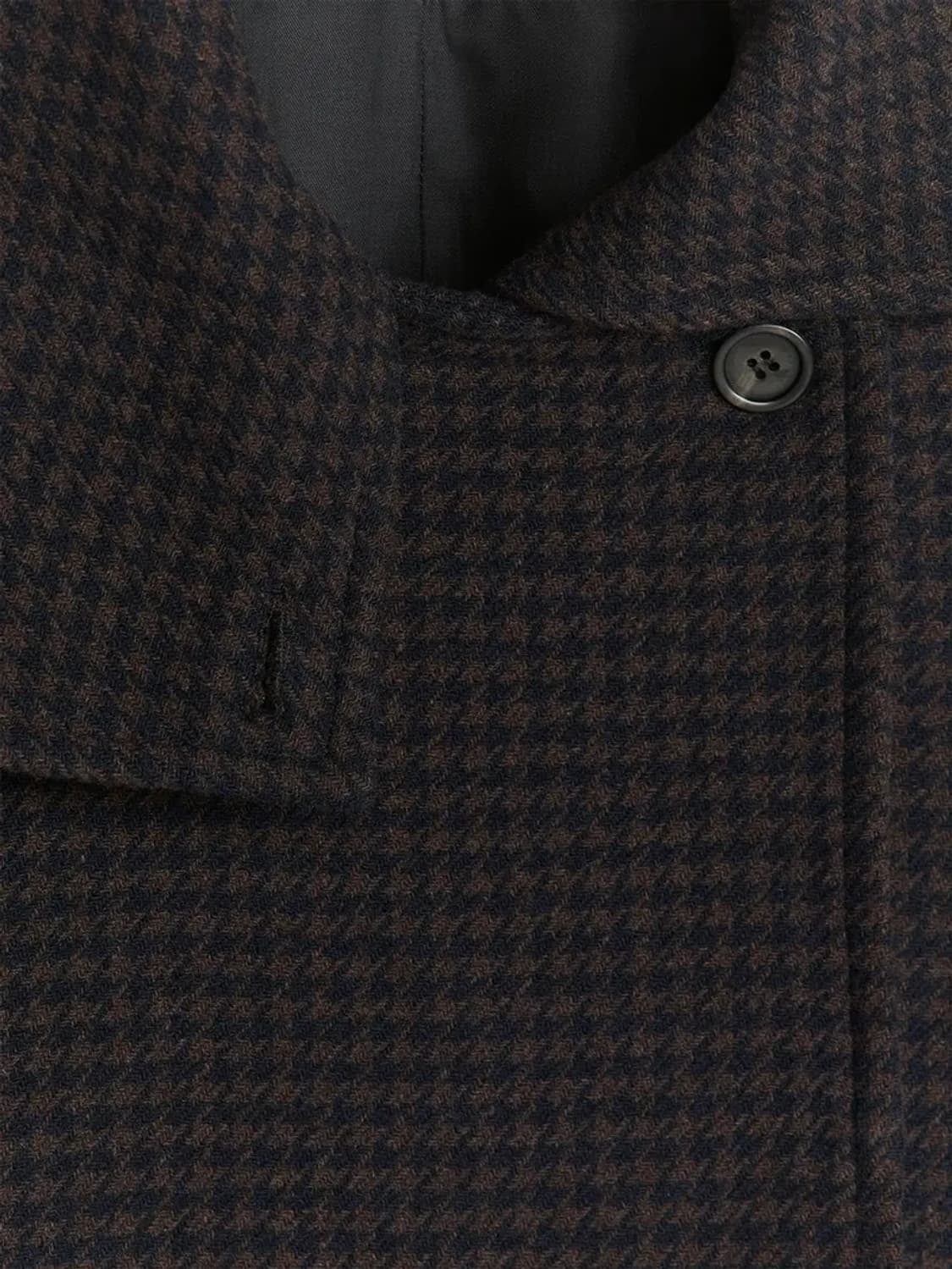 [34] ARKET 아르켓 하이넥 체크 오버핏 울 자켓 상품이미지6