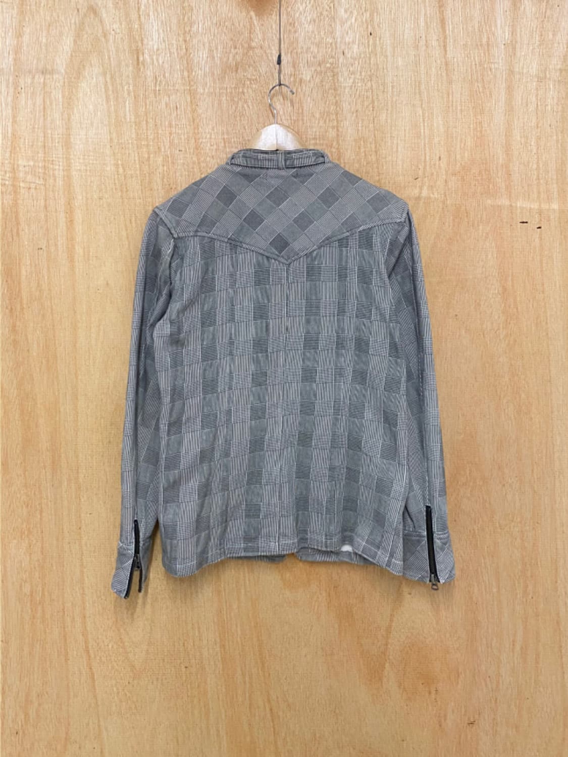 BEAMS glen check rider jacket 빔즈 라이더 자켓 상품이미지3