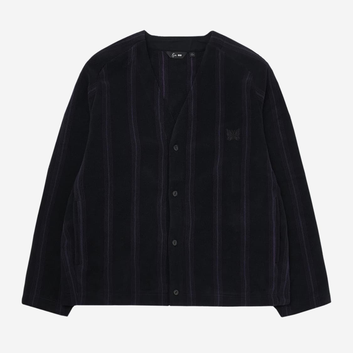 유니클로 니들즈 플리스 오버사이즈 가디건 블랙 상품이미지1