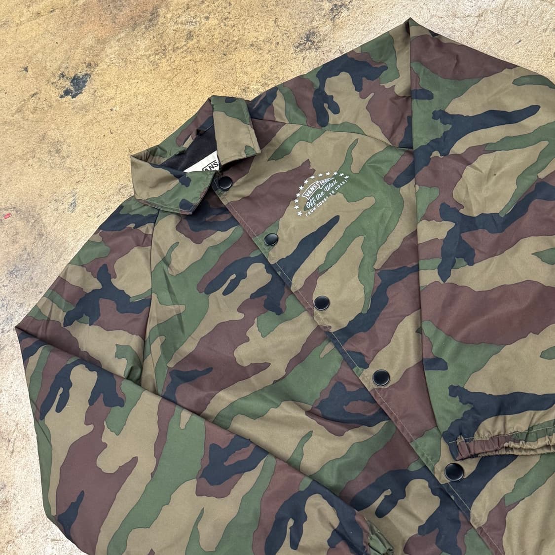 [정품/XS] 반스 밀리터리 카모 코치 자켓 b19 상품이미지1