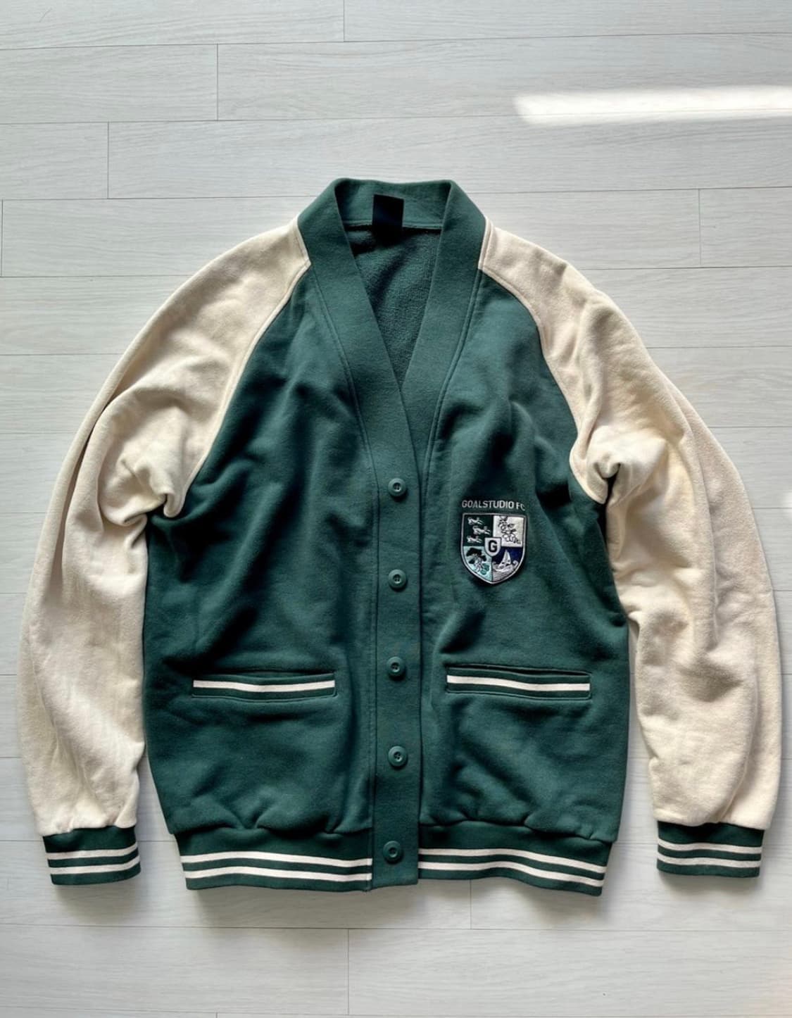 골스튜디오 스웻 가디건 (그린) L 상품이미지10