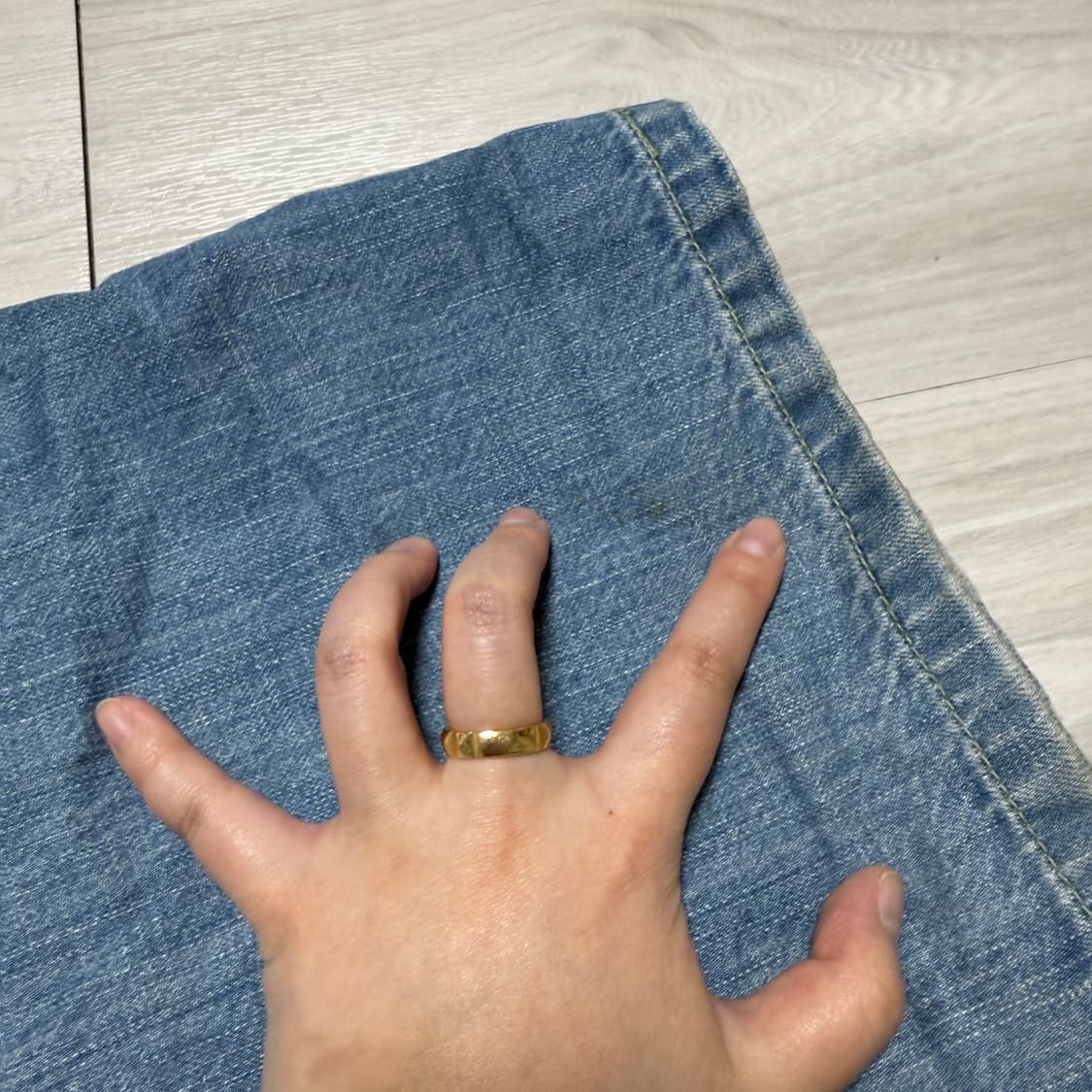 빈티지 카고 포켓 데님진 상품이미지5