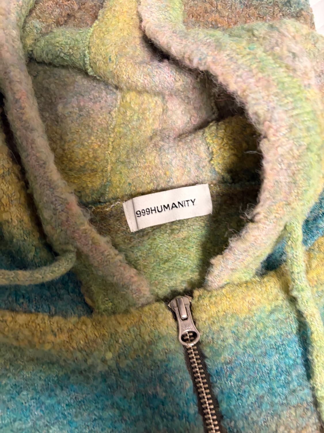 99 9휴머니티 니트집업 그린 3사이즈 상품이미지2