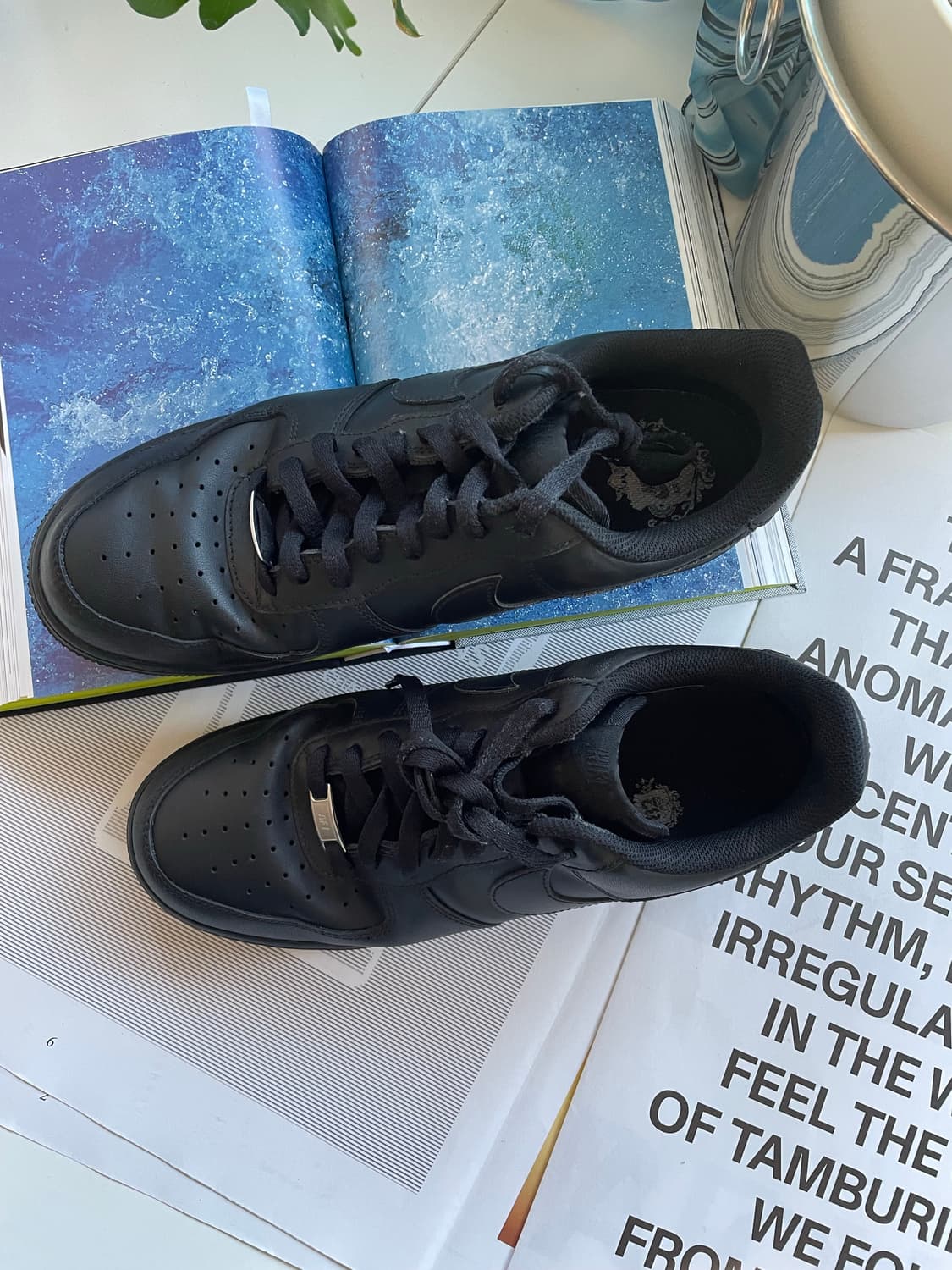 290 NIKE 나이키 에어포스 올검 올블랙 운동화 상품이미지3