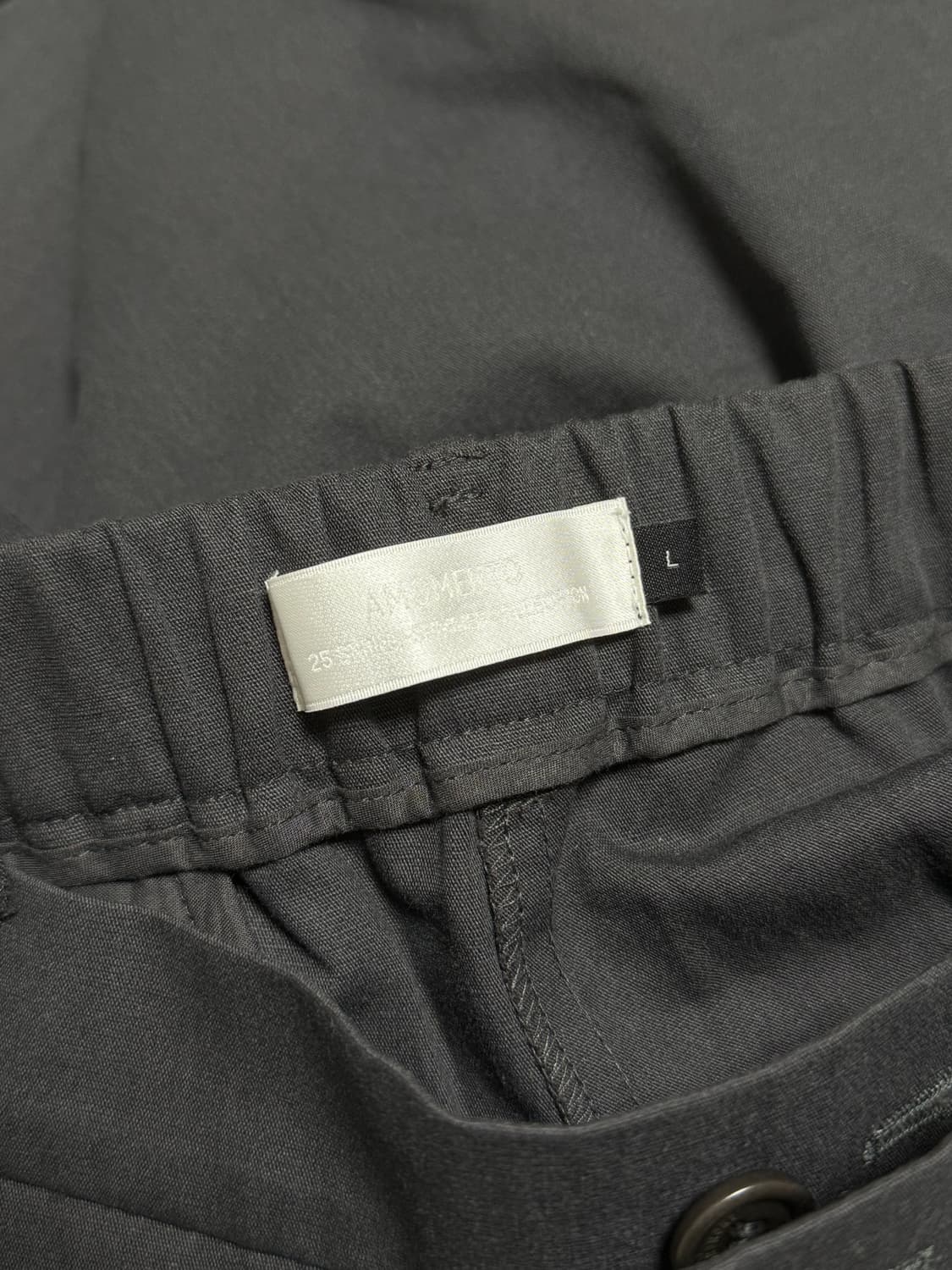 아모멘토 25ss 와이드 버뮤다 팬츠 블랙 L 상품이미지5