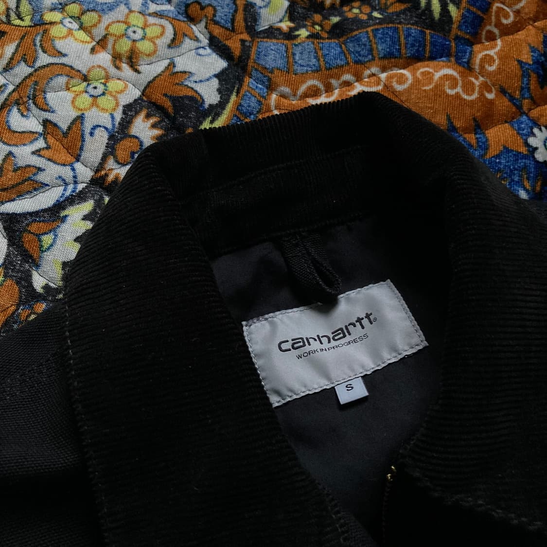 CARHARTT 칼하트 WIP 디어본 캔버스 디트로이트 워크 자켓 블랙 상품이미지5