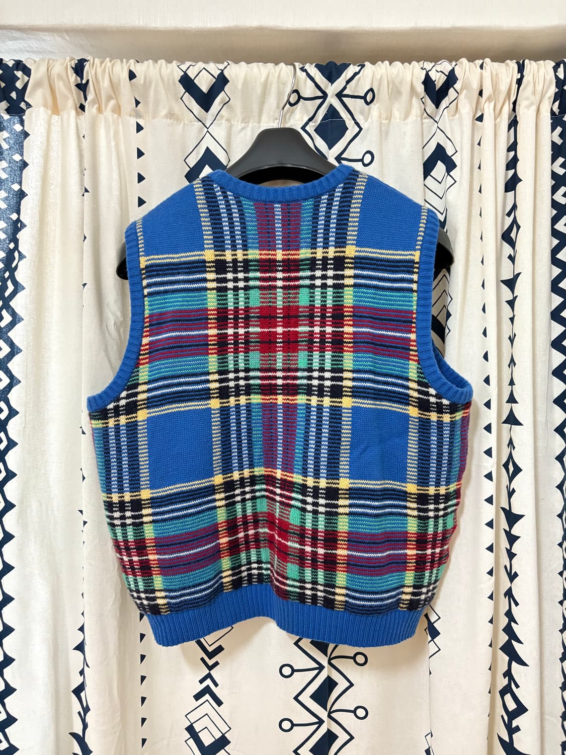 캐피탈 / 타탄체크 니트 베스트 상품이미지4