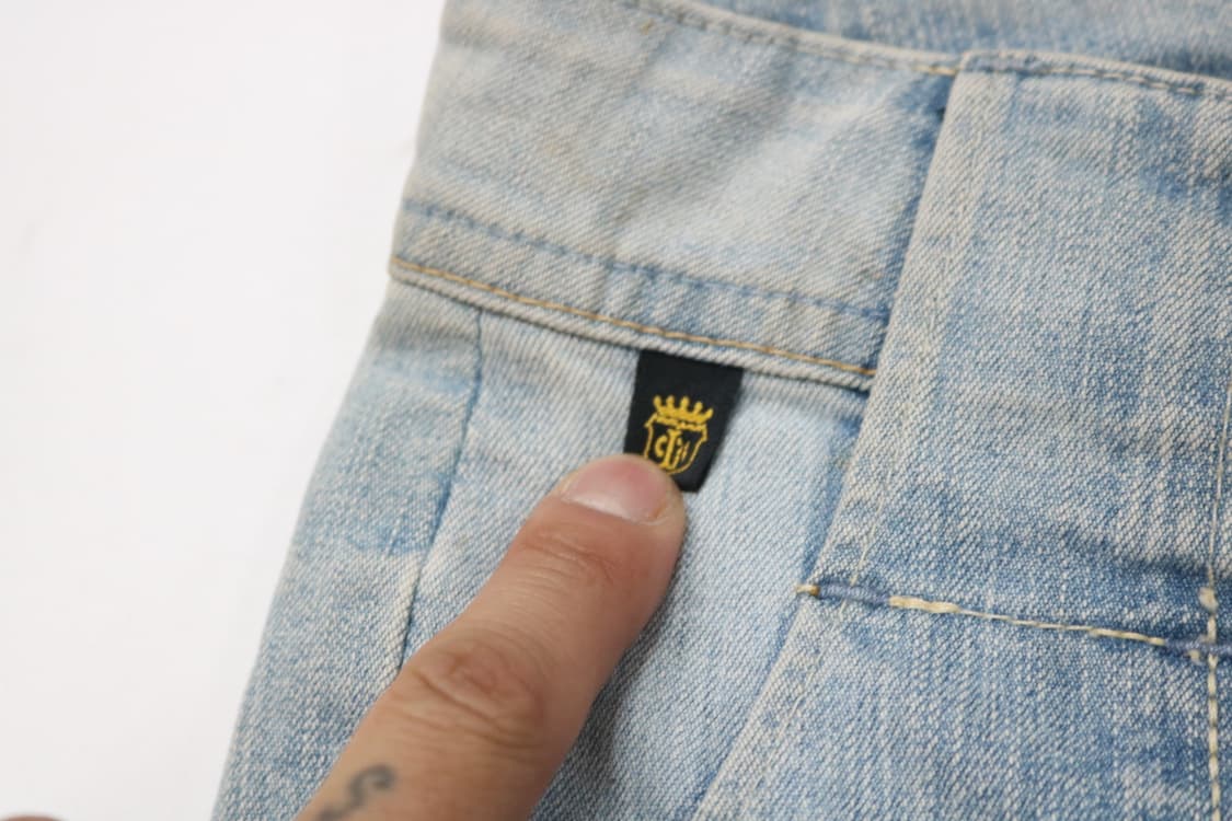 조지아러브 빈티지 Y2K 카고 디테일 연청 부츠컷 데님 팬츠 상품이미지6