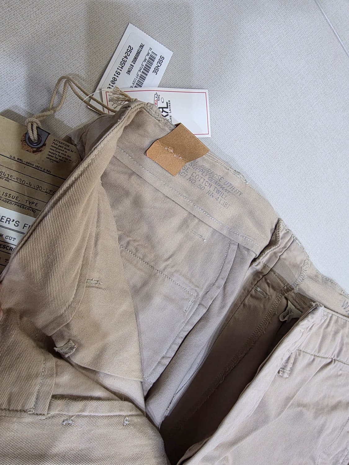 RRL 오피서 치노 면바지 스톤 베이지 상품이미지8