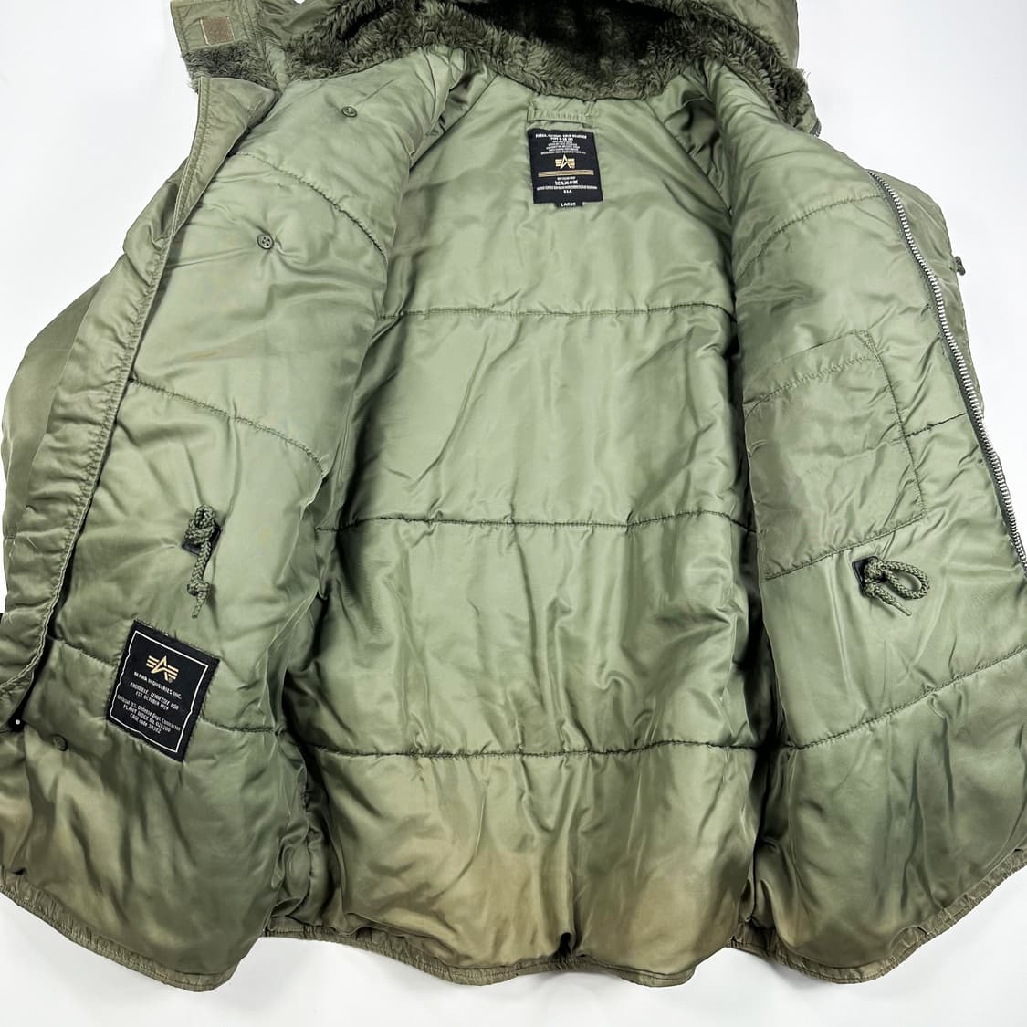 알파인더스트리 올드 빈티지 N3B 야상 파카 L 상품이미지8