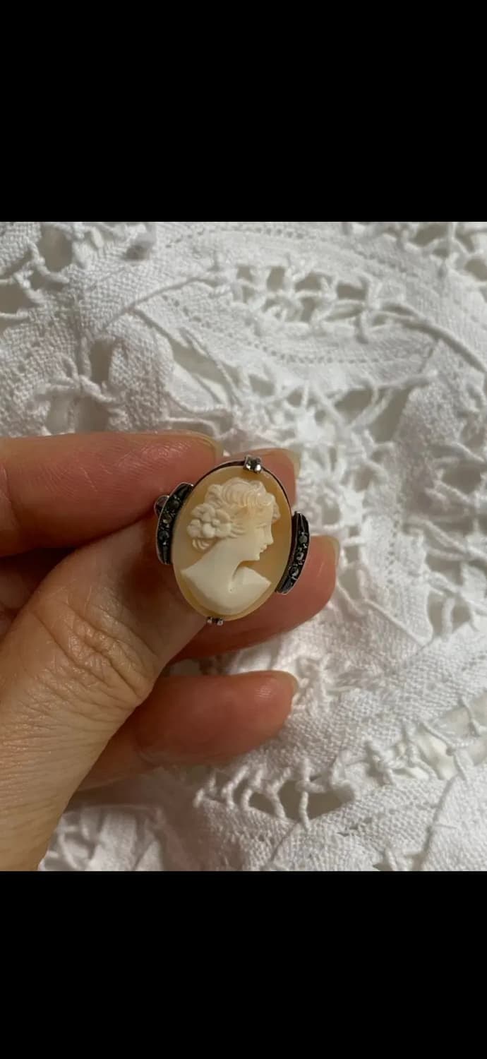 빈티지 리얼카메오 링  상품이미지1